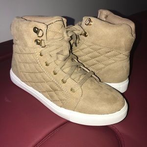 Tan sneakers